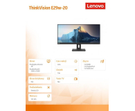 Lenovo ThinkVision E29w-20 - 1046861 - zdjęcie 11